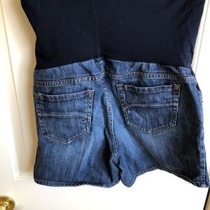 Maternity jean shorts
